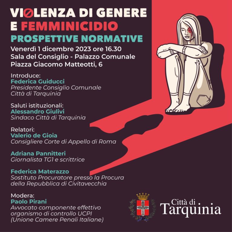 locandina convegno 1 dicembre femminicidio