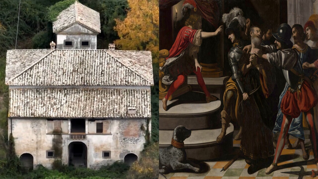 Villa Maidalchina e La cattura di san Pietro esposta a Lucca