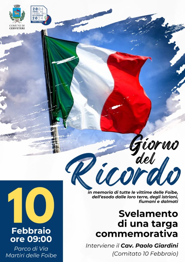 Locandina Giorno del Ricordo