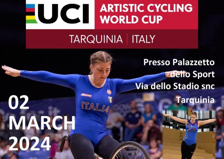 poster artistic cycling world cup Tarquinia