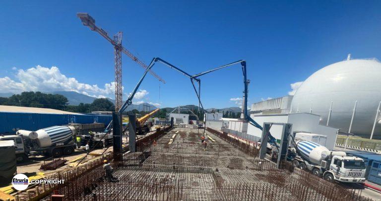 attività di realizzazione della soletta di fondazione del dep temporaneo DT2 del Garigliano_foto1