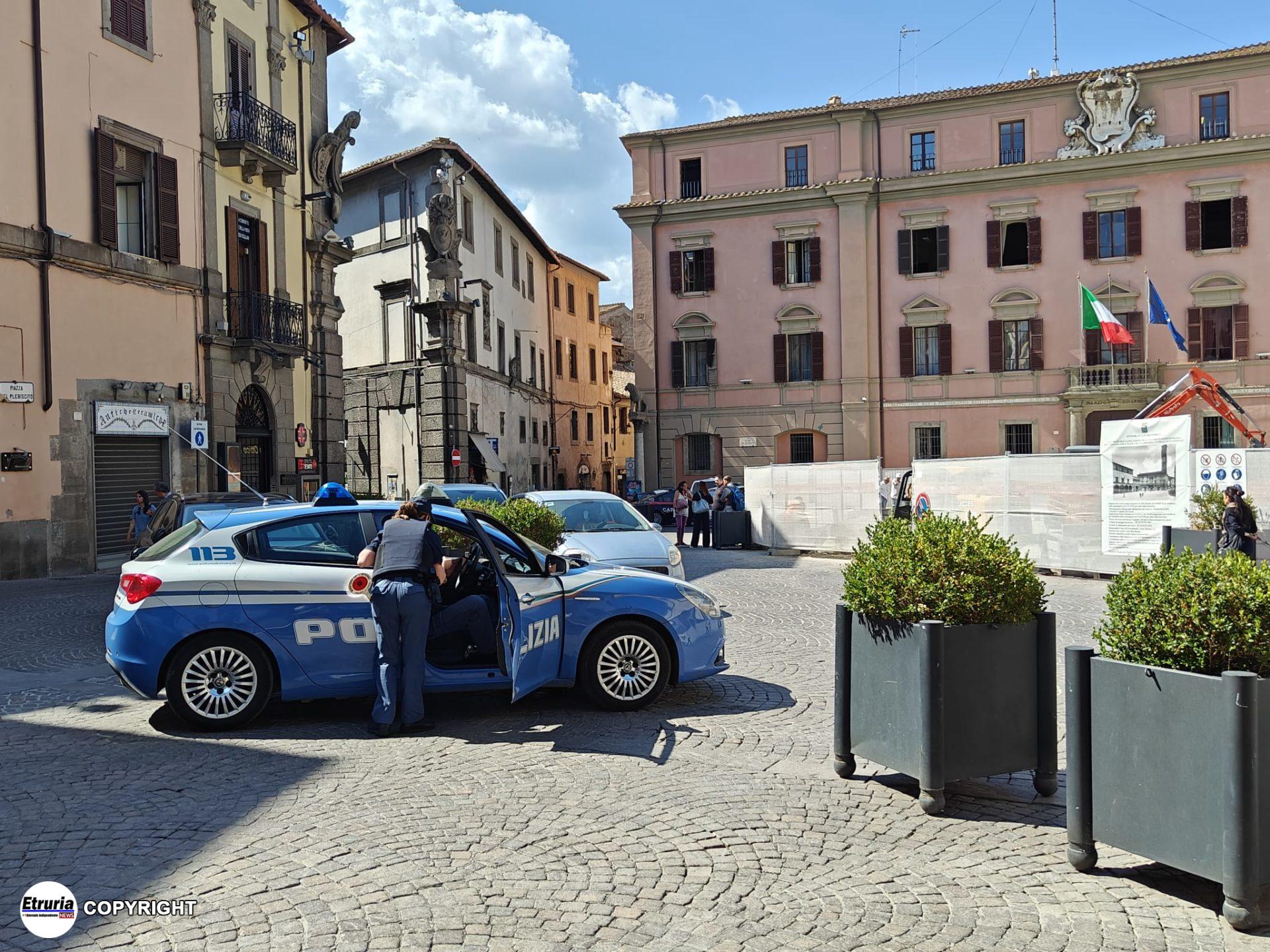polizia centro storico viterbo