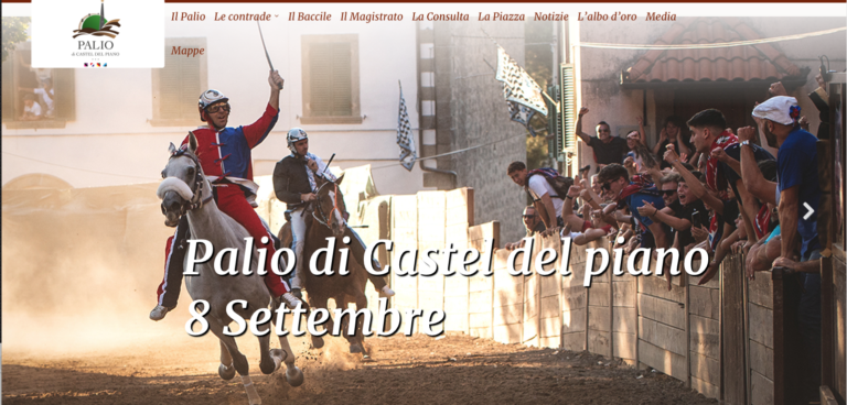 Palio di Castel del PIano sito internet
