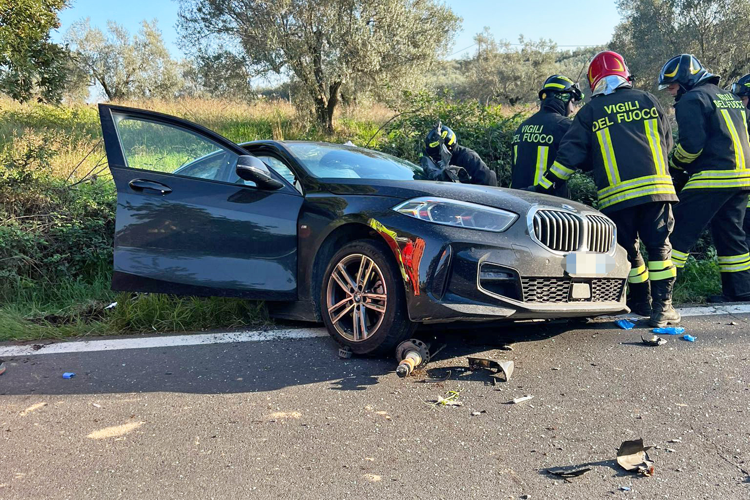 Canino - Incidente lungo la Castrense