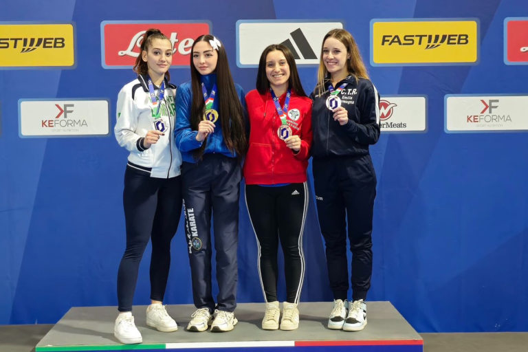 Rebecca Ortu sul podio