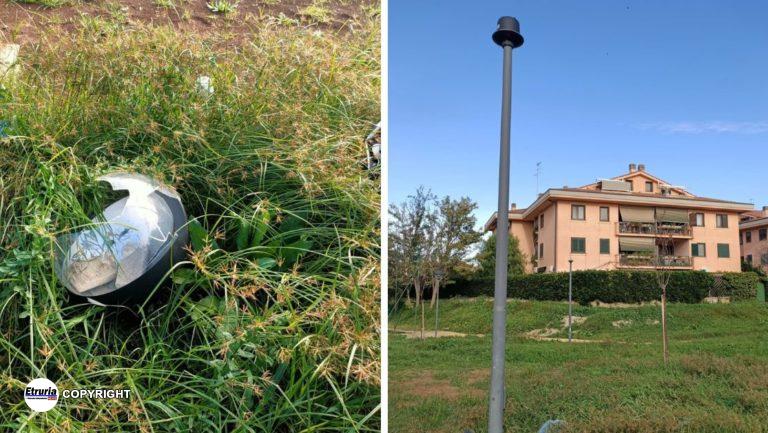 cerveteri parco via borsellino vandalismo