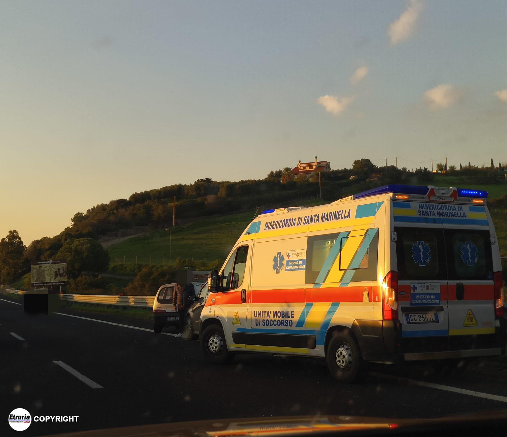 incidente a12 civitavecchia sud