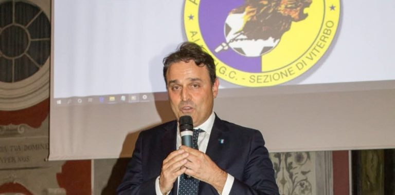 antonio zappi a une cerimonia arbitrale a viterbo