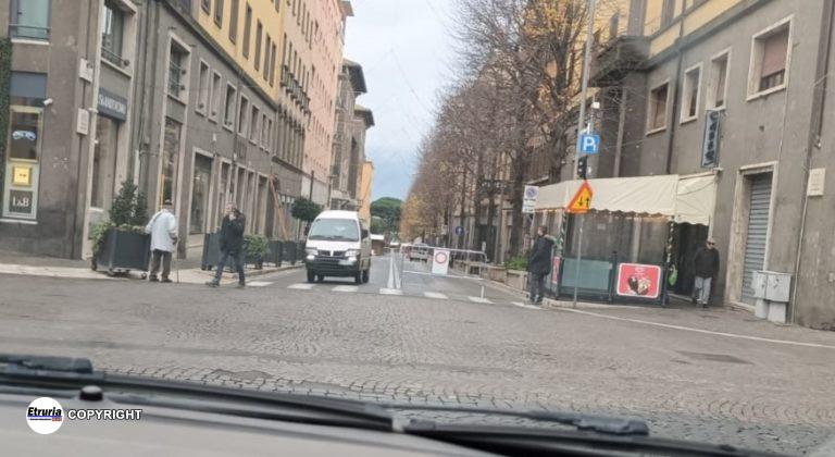 via marconi centro storico viterbo transsenna traffico