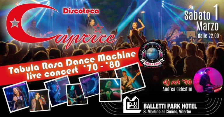 Evento Caprice 1 marzo 2025