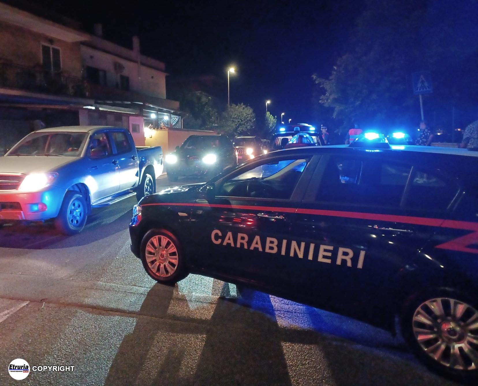 CIVITAVECCHIA - I Carabinieri intervenuti