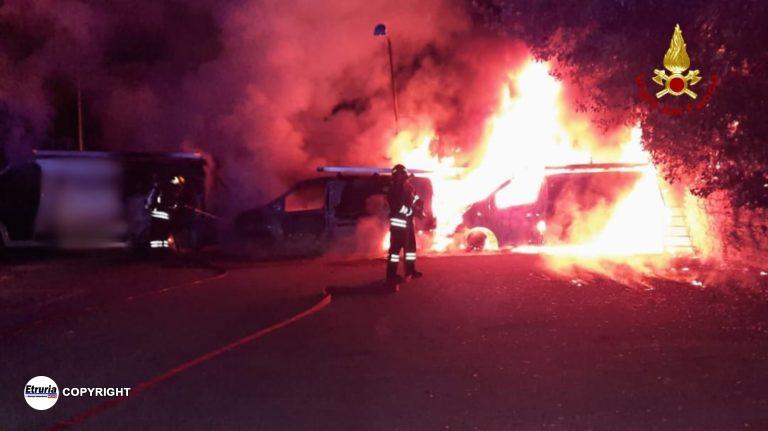 incendio polizia albano