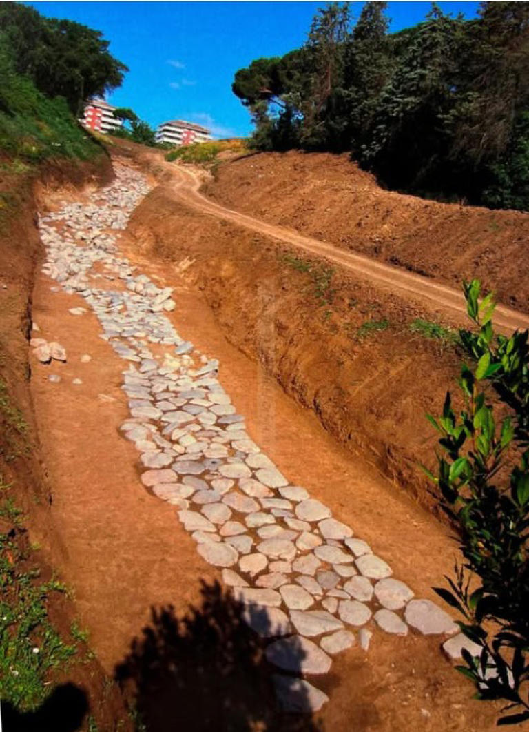 lavori in zona archeologica