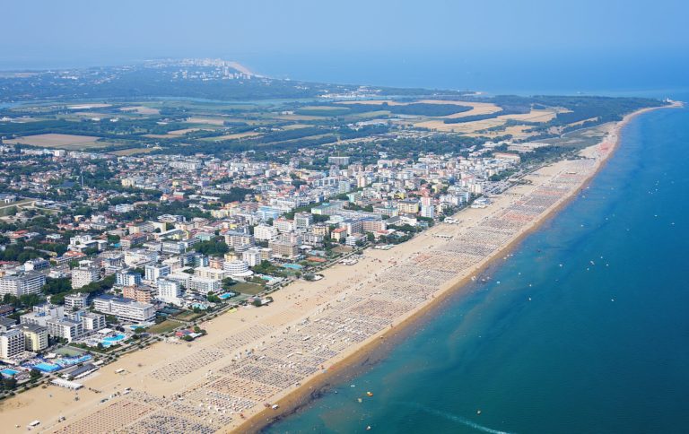 Aerial image of Bibione (view from the southwest)