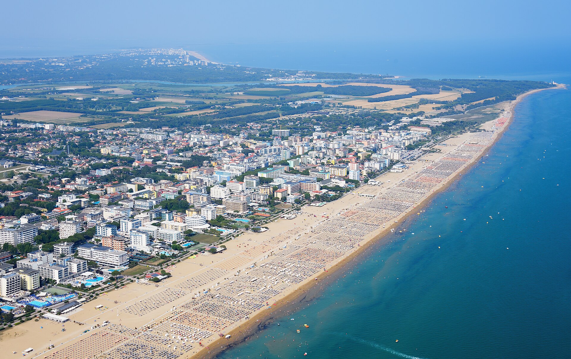 Aerial image of Bibione (view from the southwest)