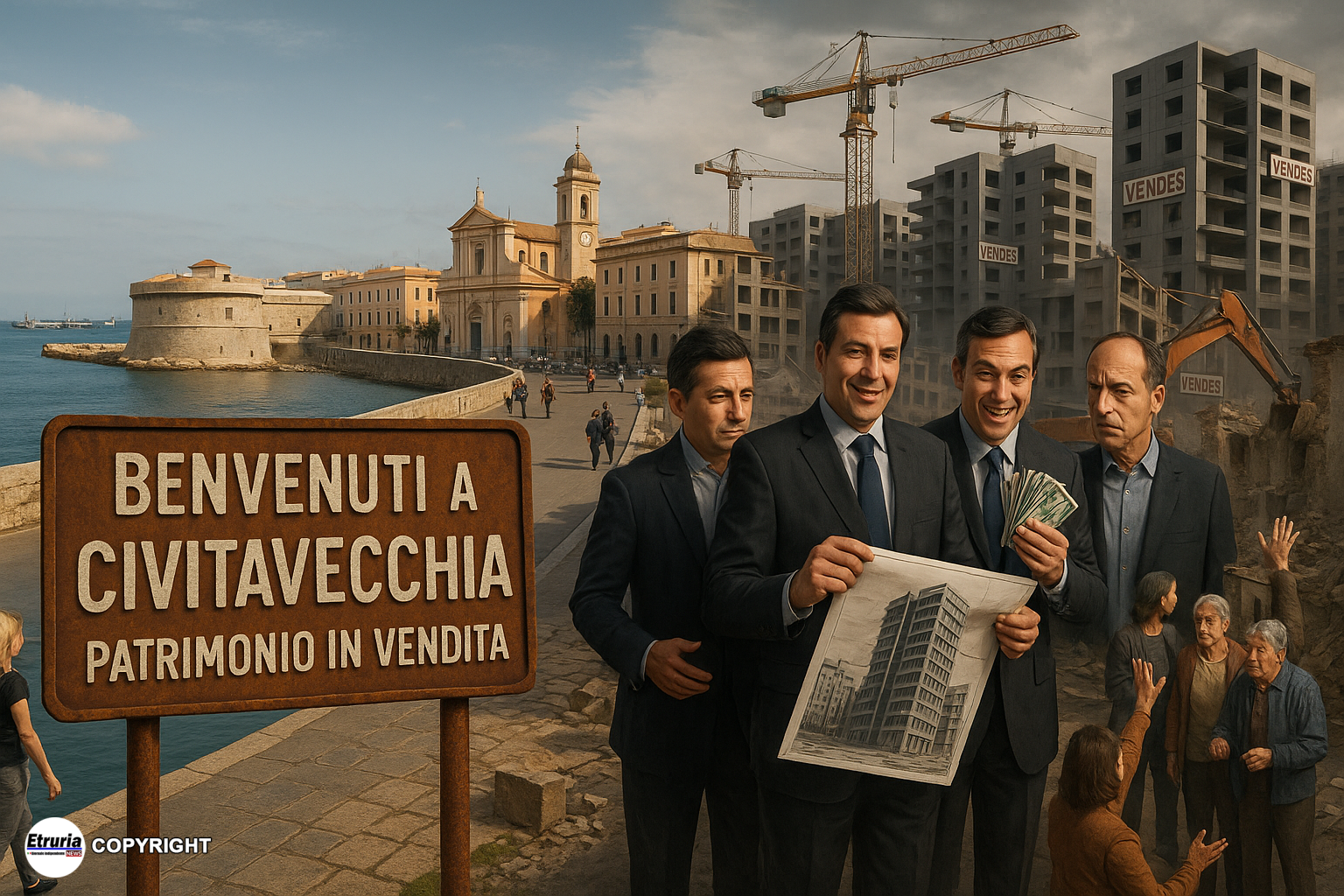 civitavecchia svenduta ai palazzinari