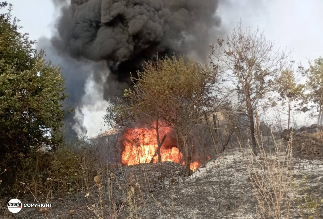 incendio bassano romano