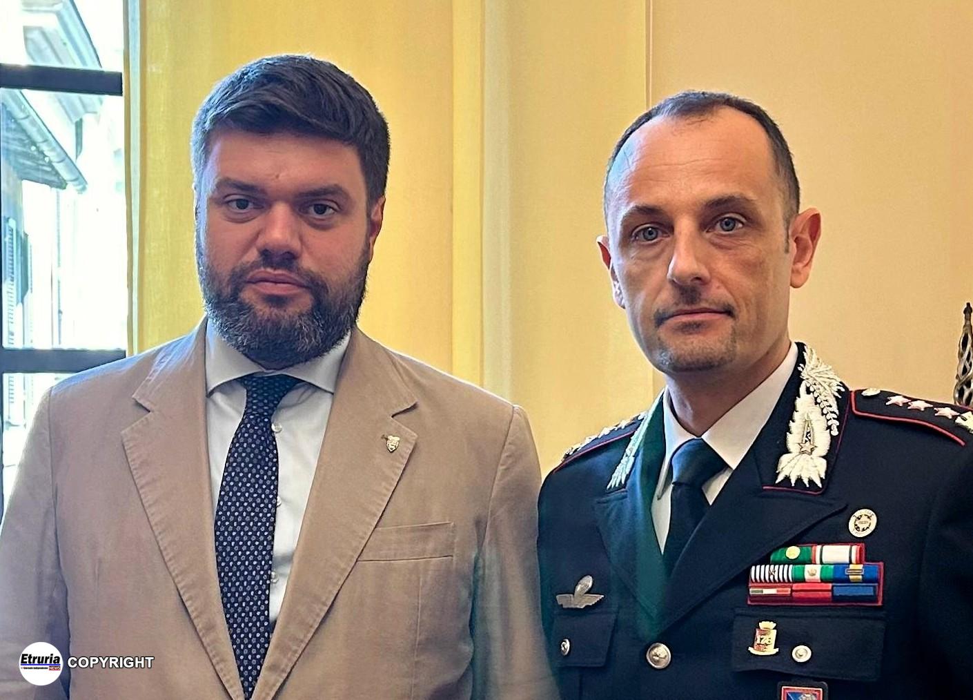 Il presidente Alessandro Romoli e il comandante Alfredo Antro