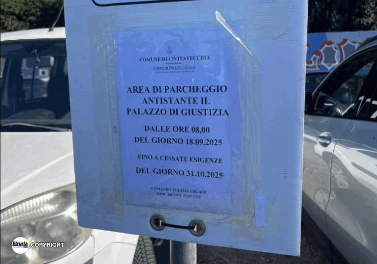 civitavecchia parcheggio tribunale lavori