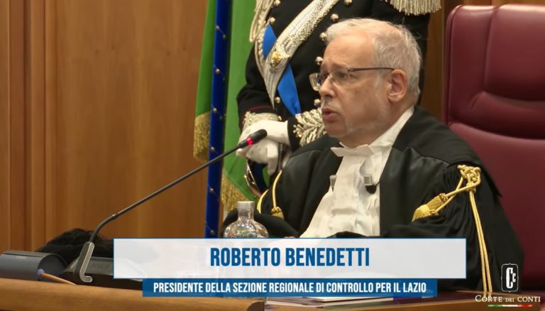 roberto benedetti corte dei conti