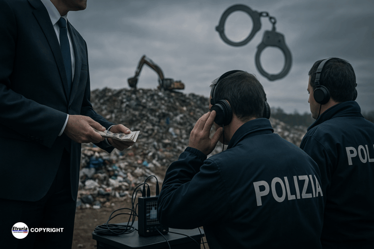 polizia intercettazioni rifiuti mazzette