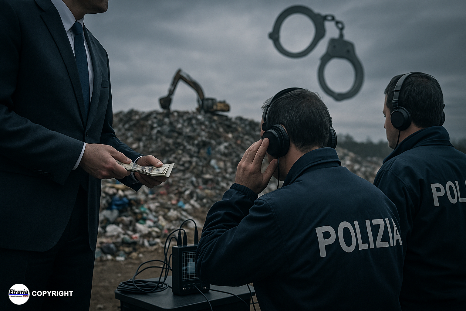 polizia intercettazioni rifiuti mazzette