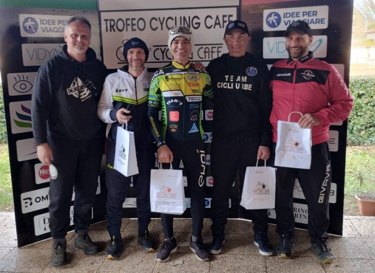 Mtbsan 23122025 Il podio vincente di Calo' alla combinata di Rocca di Papa