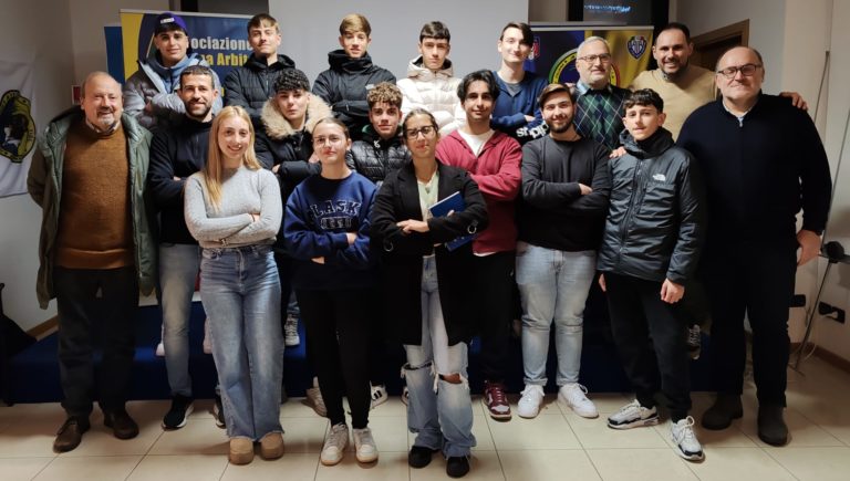 i nuovi arbitri della sezione AIA di Viterbo dicembre 2025