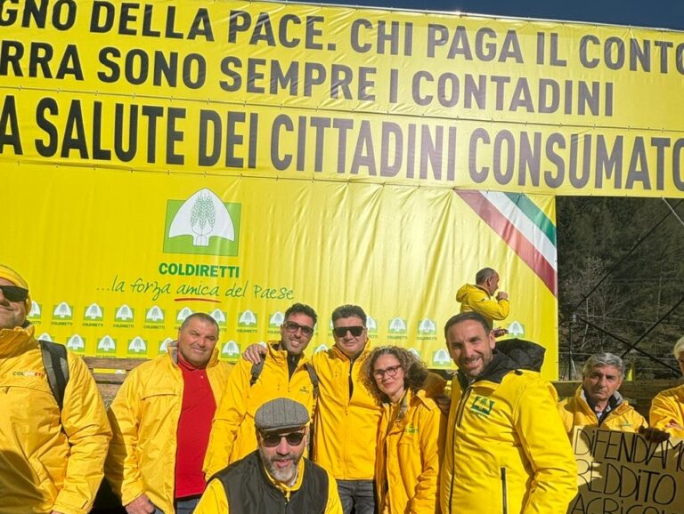 Parte della delegazione Coldiretti Roma
