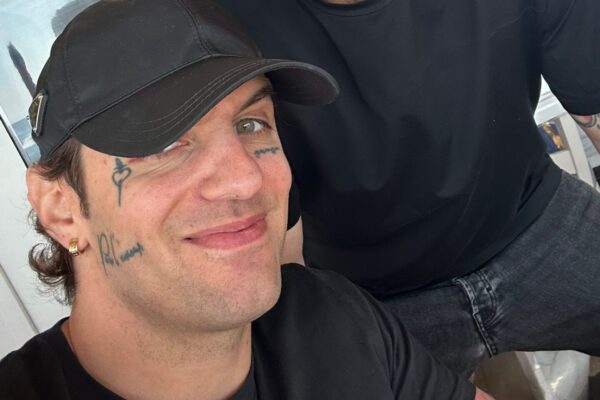 Stefano Quartieri con il cantante romano Achille Lauro