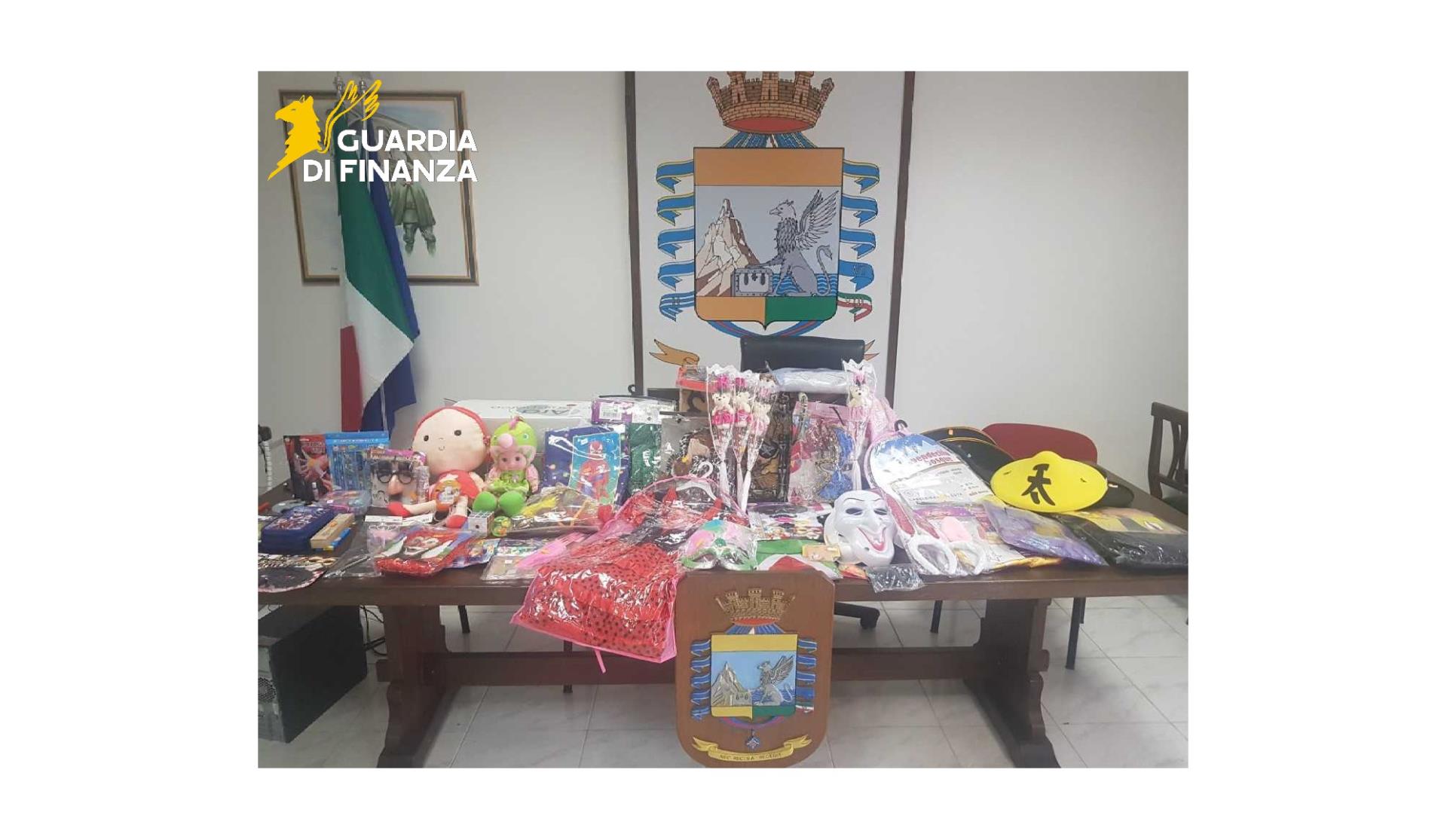 giocattoli sequestrati