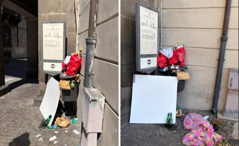 spazzzatura piazza del comune