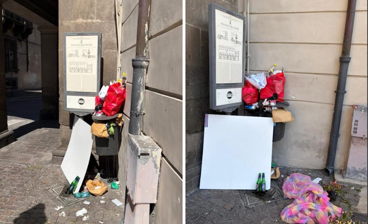 spazzzatura piazza del comune