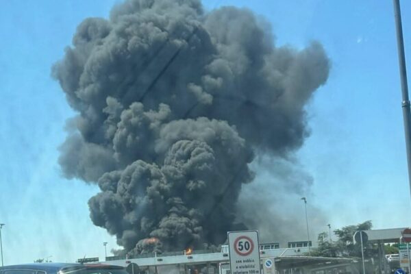 fiamme a14 riccione