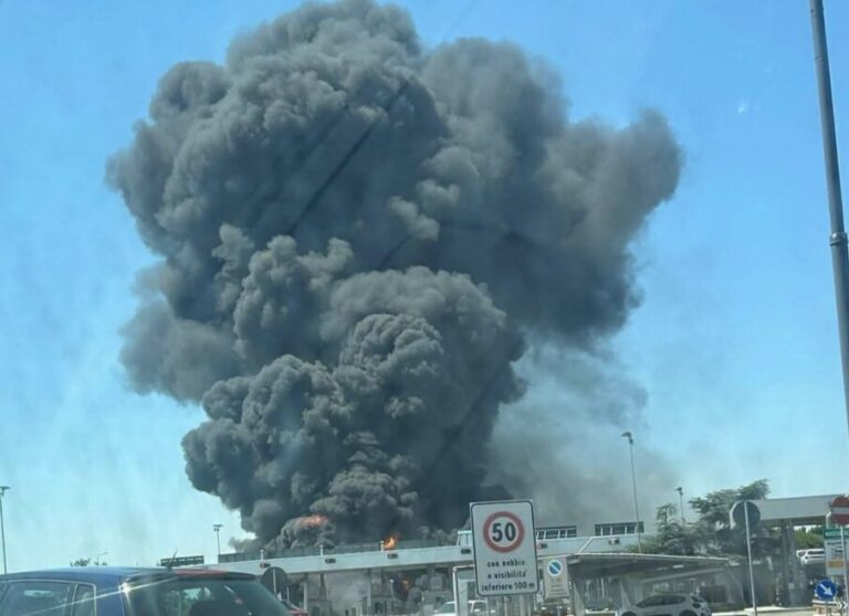 fiamme a14 riccione