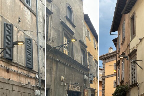 luci accese centro storico