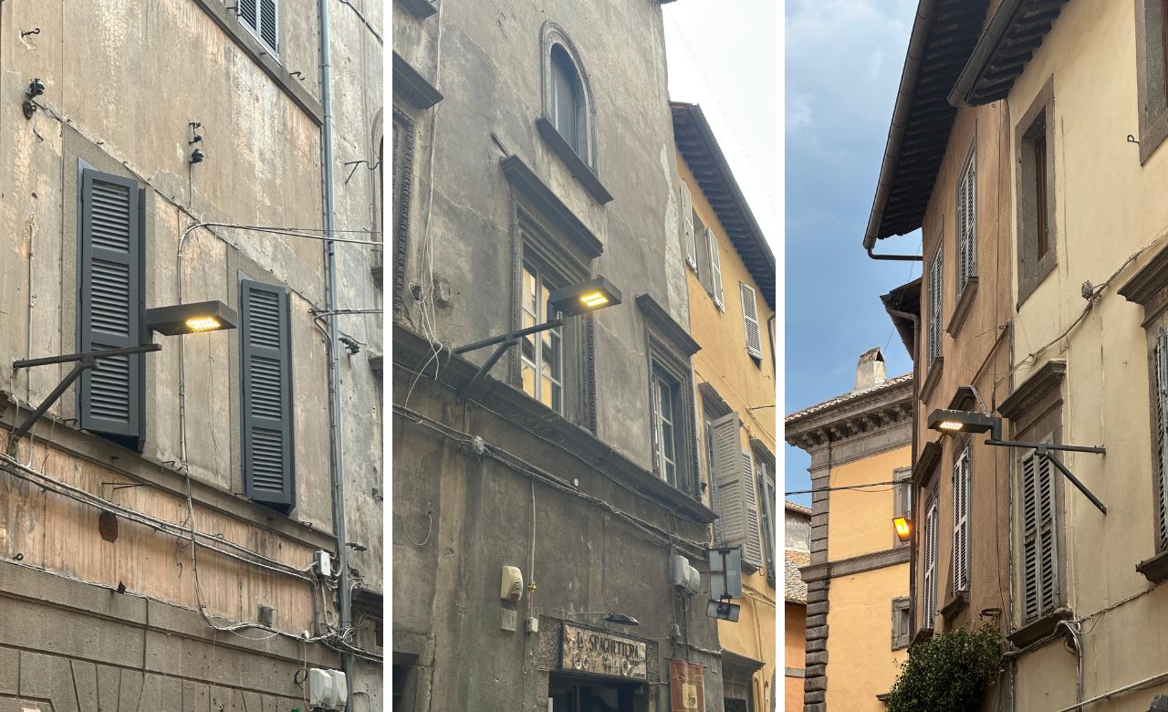 luci accese centro storico