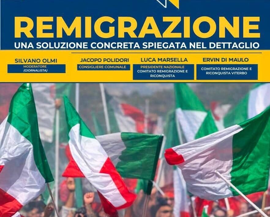 remigrazione locandina viterbo