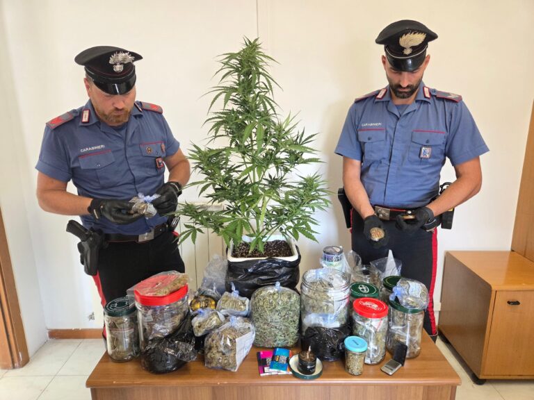 ANZIO - La droga sequestrata dai Carabinieri