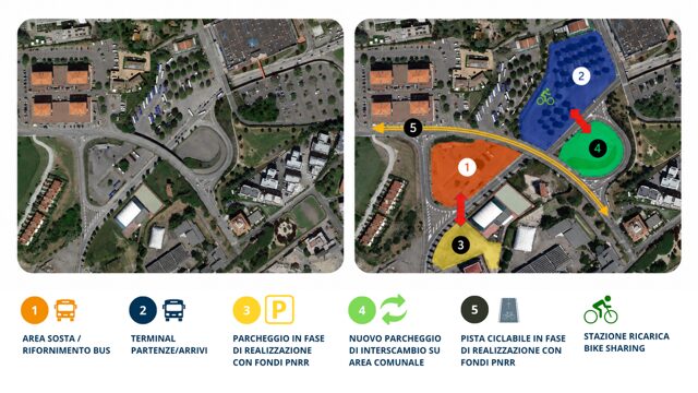 Viterbo - Cosa accade al Riello, il capolinea Cotral si trasformerà: telecamere, parcheggi e nuova sala d'attesa 1 cotral slide