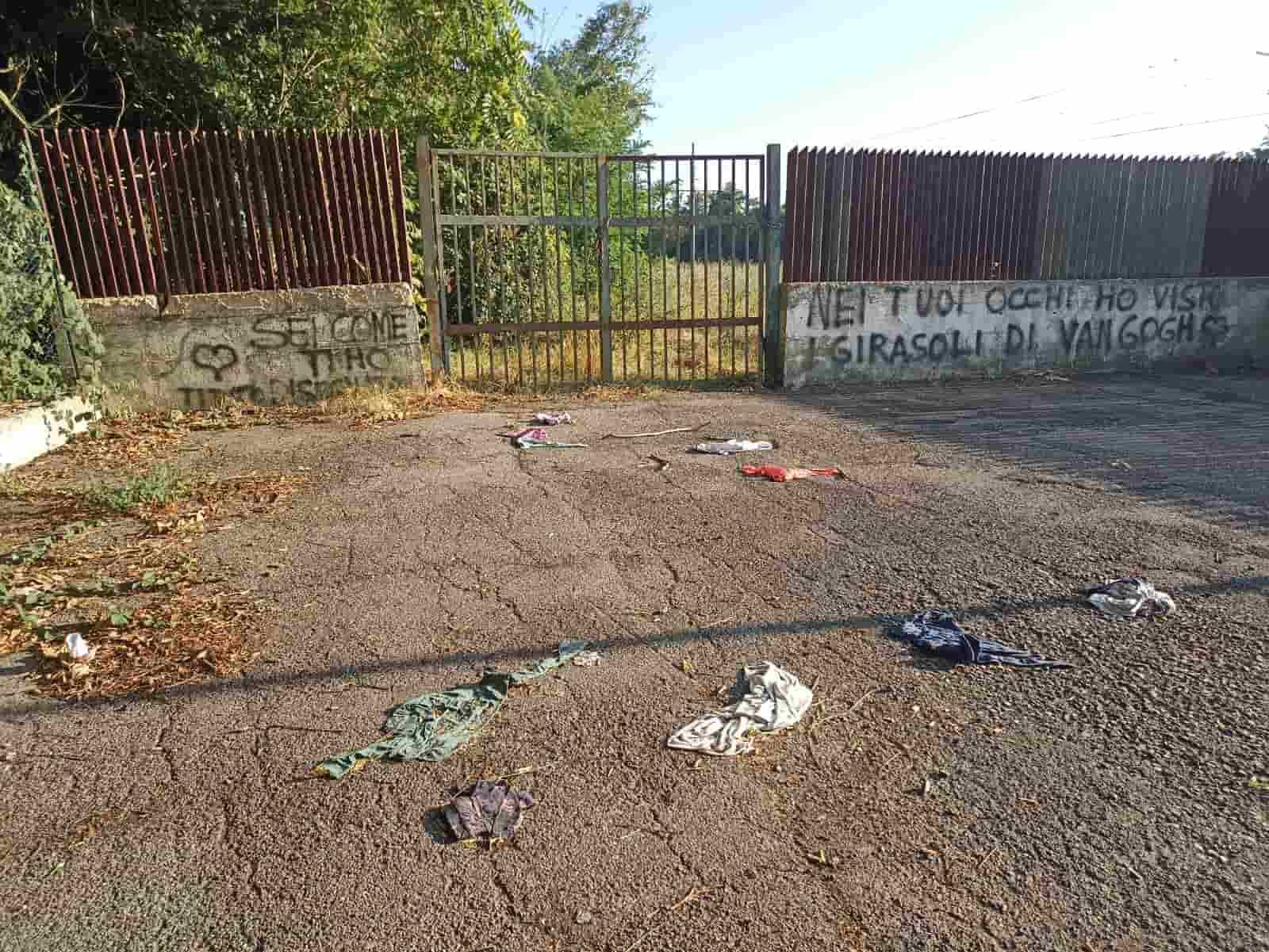 freecompress-rifiuti e scritte vandaliche zona stazione capranica