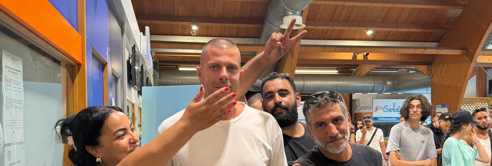 gaudenzio parenti con i tunisini che protestavano