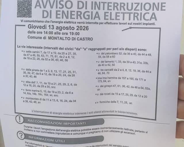 Avviso e-distribuzione-interruzione