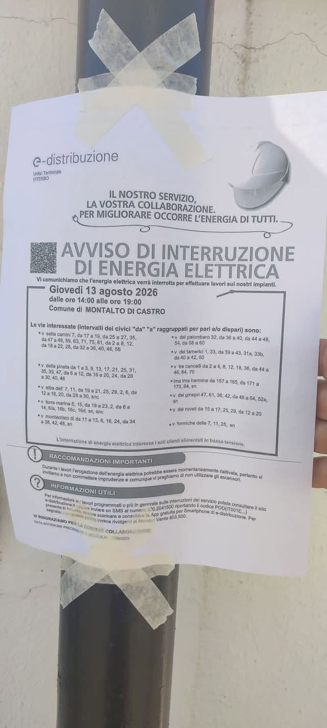 Avviso e distribuzione