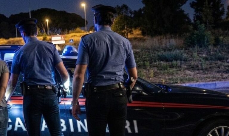 CASSIA - L'intervento dei Carabinieri