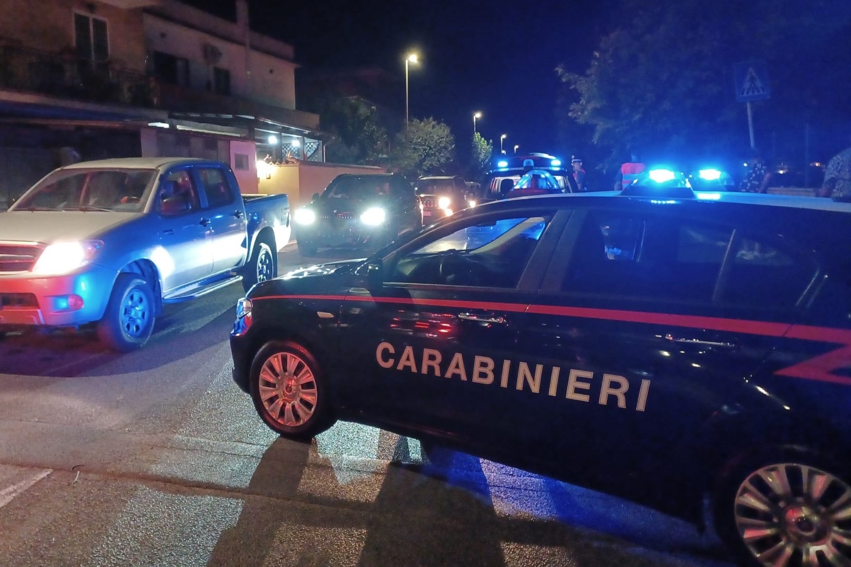 Auto dei carabinieri di Civitavecchia in azione