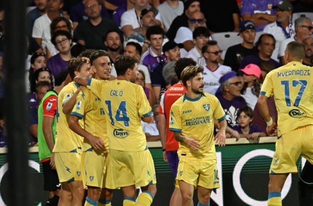 frosinone calcio esultanza Firenze