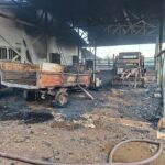 castrocielo incendio rimessa agricola
