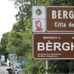 cartello stradale di BERGAMO