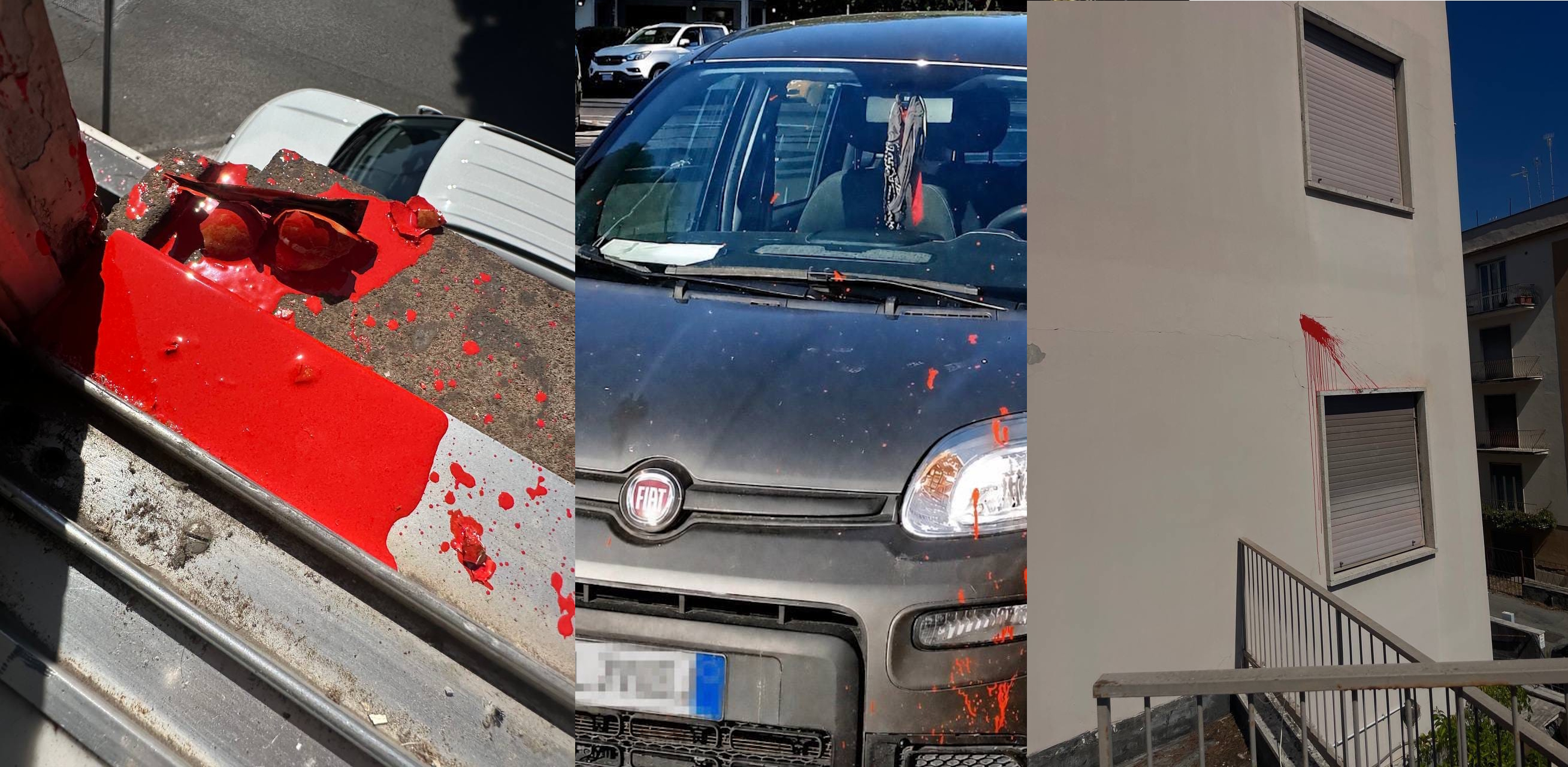 uova con vernice rossa - associazione fortezza - remigrazione